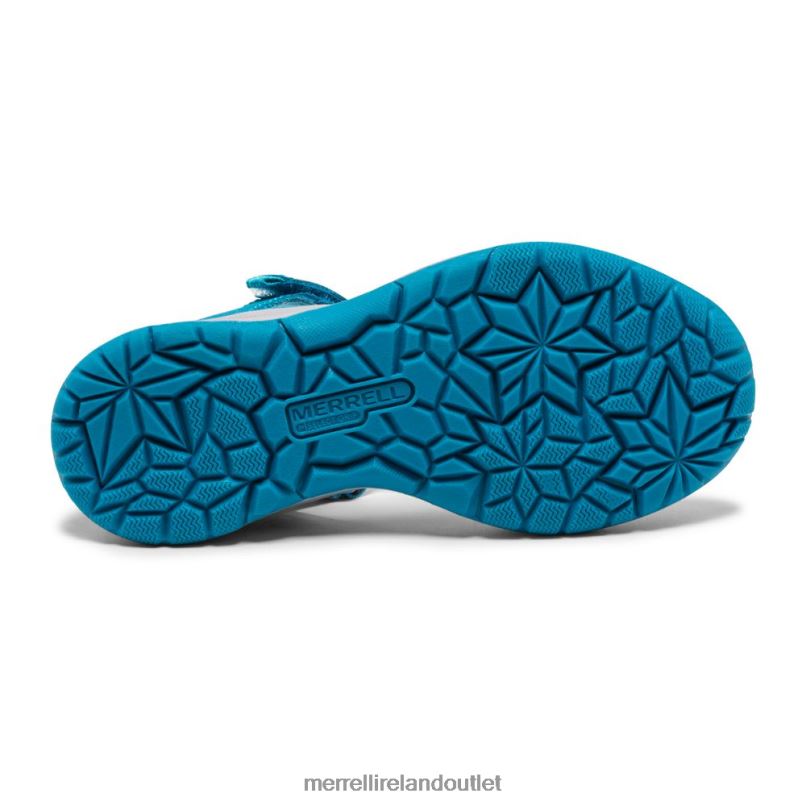 Merrell Dragonfly Sandal (MK164456K) Kids LTPDN1416 Shoes Turquoise