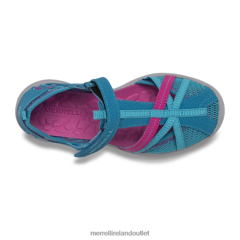 Merrell Dragonfly Sandal (MK164456K) Kids LTPDN1416 Shoes Turquoise