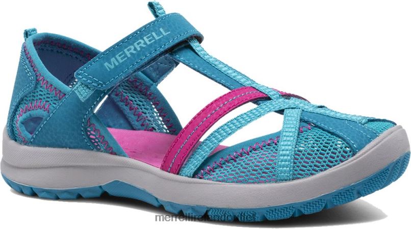 Merrell Dragonfly Sandal (MK164456K) Kids LTPDN1416 Shoes Turquoise