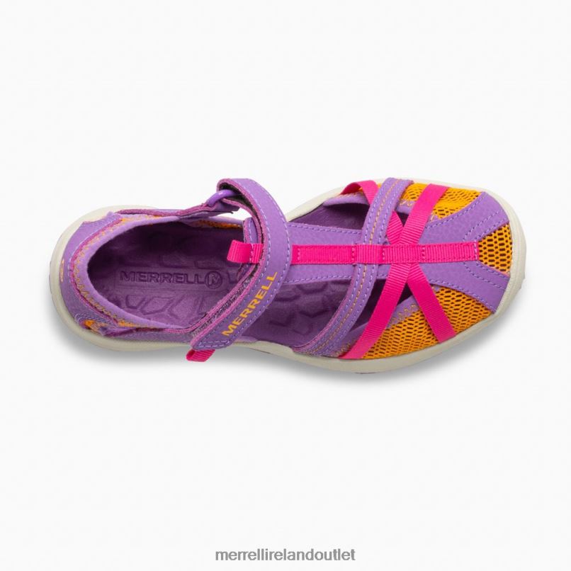 Merrell Dragonfly Sandal (MK165698K) Kids LTPDN1415 Shoes Purple/Orange