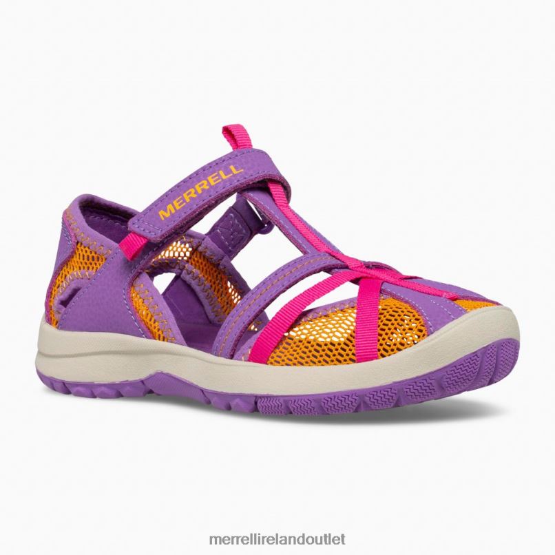 Merrell Dragonfly Sandal (MK165698K) Kids LTPDN1415 Shoes Purple/Orange