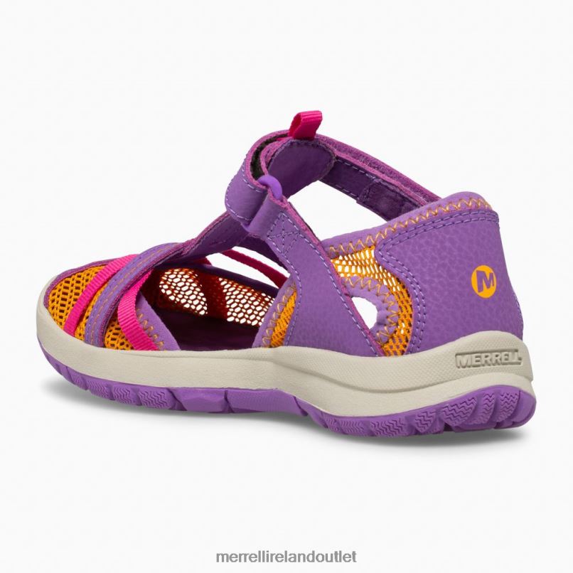 Merrell Dragonfly Sandal (MK165698K) Kids LTPDN1415 Shoes Purple/Orange