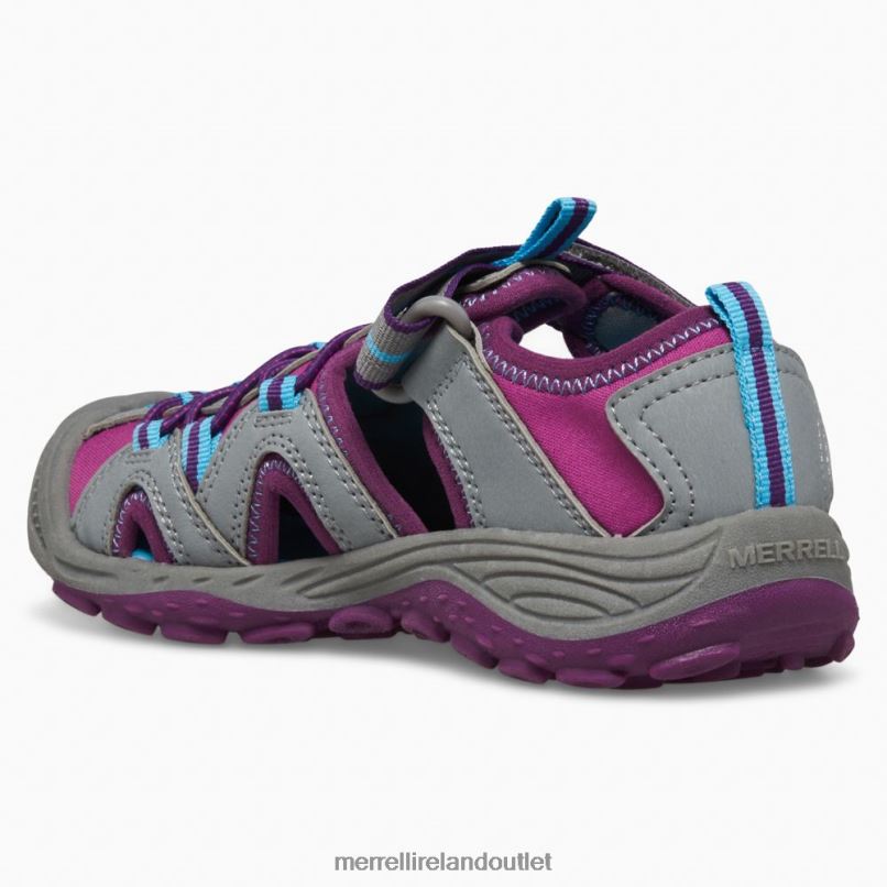 Merrell Hydro 2 Sandal (MK166974) Kids LTPDN1475 Shoes Grey/Berry