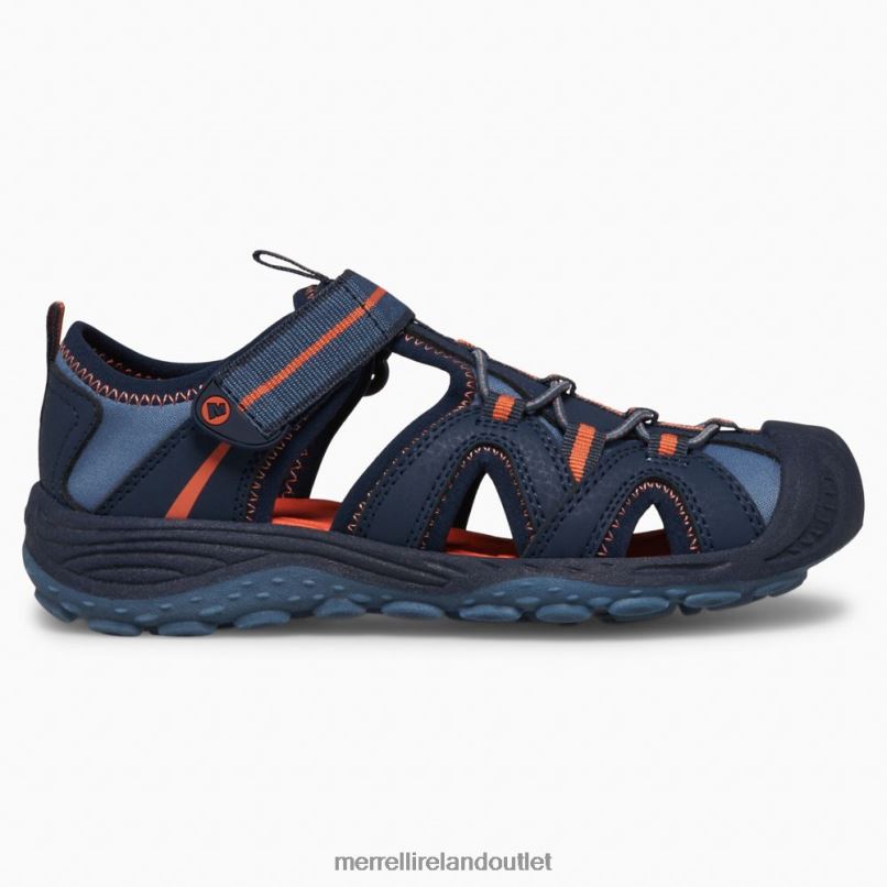 Merrell Hydro 2 Sandal (MK266972) Kids LTPDN1474 Shoes Navy/Orange