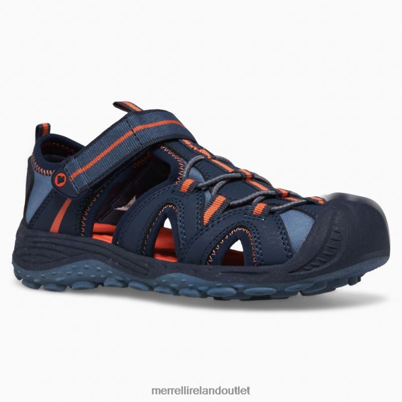 Merrell Hydro 2 Sandal (MK266972) Kids LTPDN1474 Shoes Navy/Orange