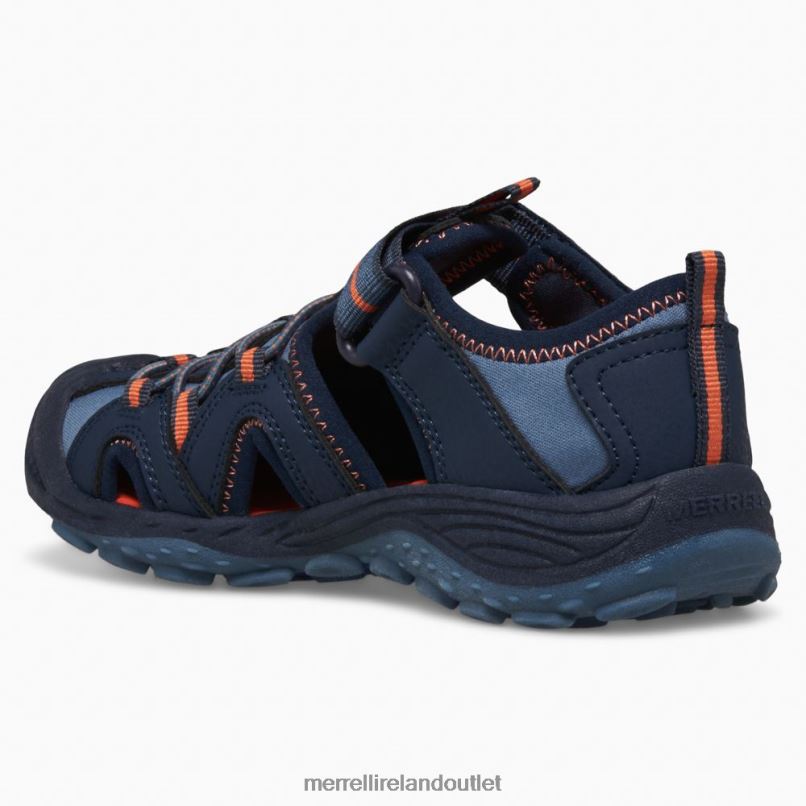 Merrell Hydro 2 Sandal (MK266972) Kids LTPDN1474 Shoes Navy/Orange