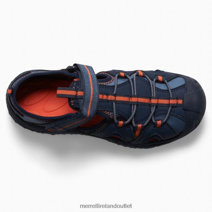 Merrell Hydro 2 Sandal (MK266972) Kids LTPDN1474 Shoes Navy/Orange