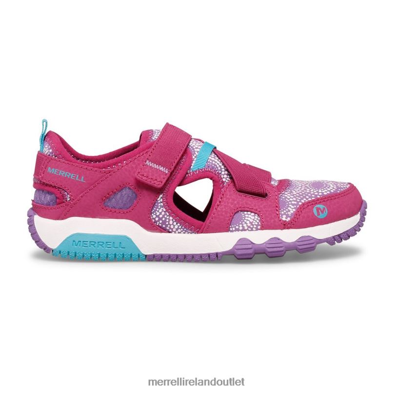 Merrell Hydro Free Roam Chroma Monarch Sandal (MK165857K) Kids LTPDN1504 Shoes Fuchsia
