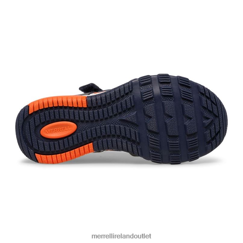 Merrell Hydro Free Roam Chroma Monarch Sandal (MK265855K) Kids LTPDN1503 Shoes Grey/Navy