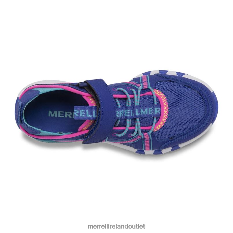 Merrell Hydro Free Roam Sandal (MK164951K) Kids LTPDN1497 Shoes Blue/Turquoise