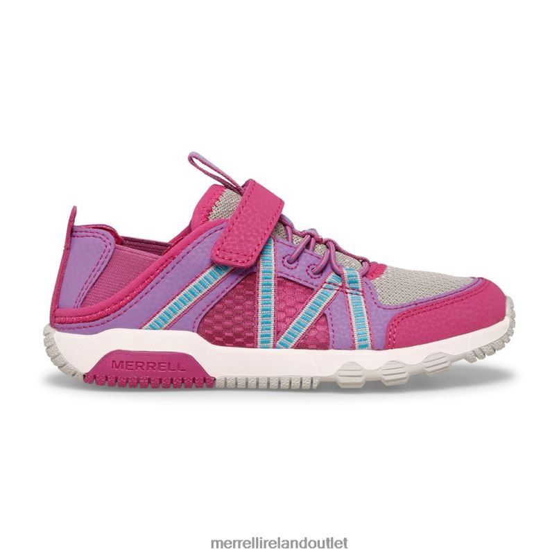 Merrell Hydro Free Roam Sandal (MK165669K) Kids LTPDN1498 Shoes Fuchsia/Turq