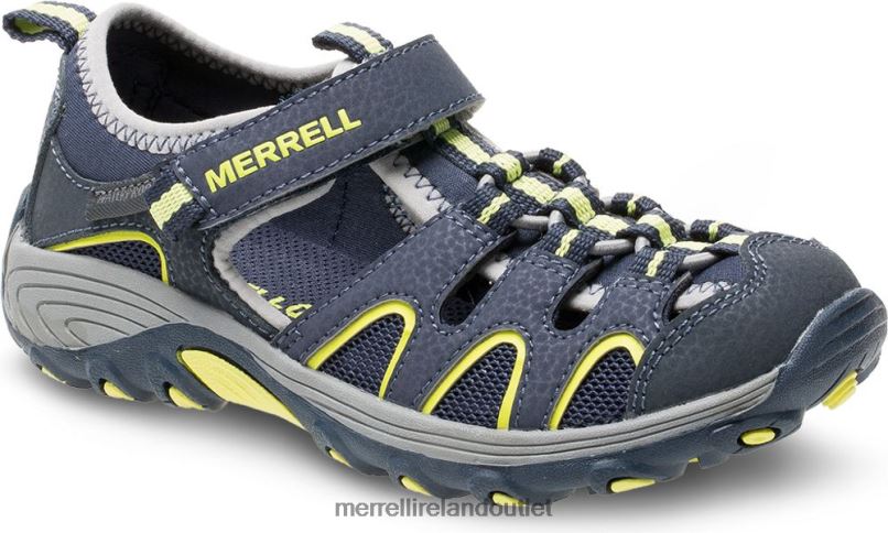 Merrell Hydro H2O Hiker Sandal (MK262163) Kids LTPDN1412 Shoes Navy/Lime