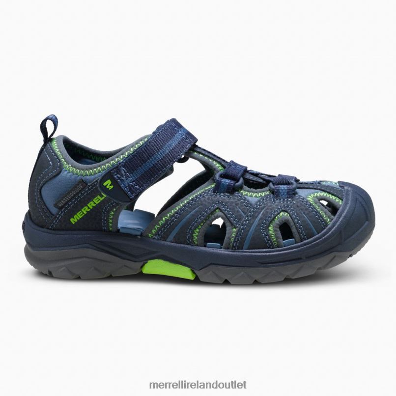 Merrell Hydro Sandal (MY53375) Kids LTPDN1413 Shoes Navy / Green