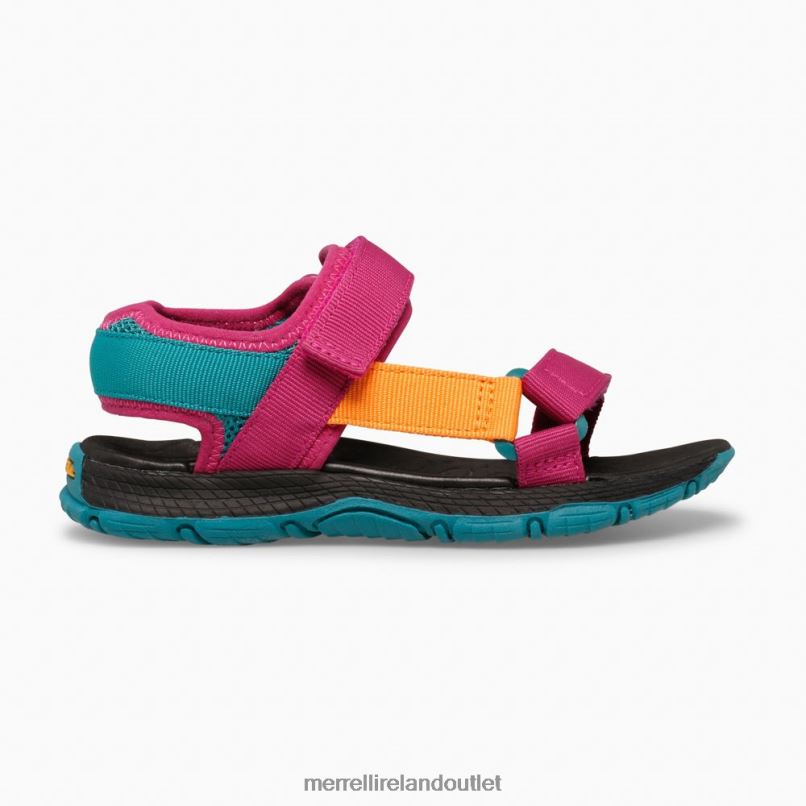 Merrell Kahuna Web Sandal (MK165675K) Kids LTPDN1397 Shoes Berry/Multi