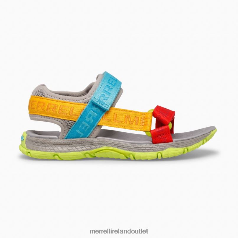Merrell Kahuna Web Sandal (MK265674K) Kids LTPDN1400 Shoes Grey Logo/Multi