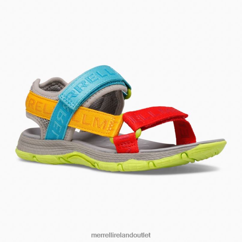 Merrell Kahuna Web Sandal (MK265674K) Kids LTPDN1400 Shoes Grey Logo/Multi