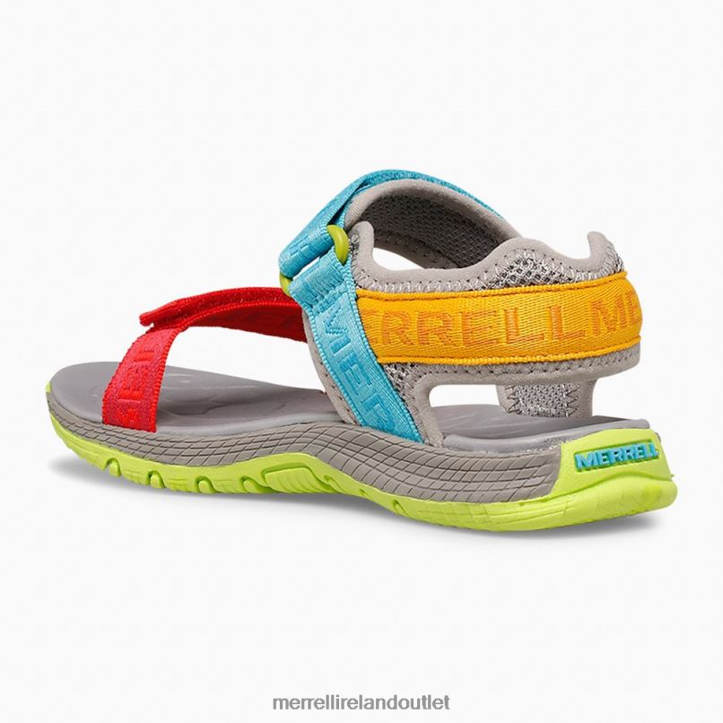 Merrell Kahuna Web Sandal (MK265674K) Kids LTPDN1400 Shoes Grey Logo/Multi