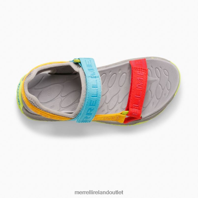 Merrell Kahuna Web Sandal (MK265674K) Kids LTPDN1400 Shoes Grey Logo/Multi