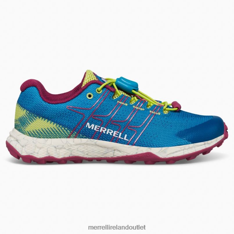 Merrell Moab Flight Low A/C (MK167108) Kids LTPDN1389 Shoes Teal/Lime/Fuchsia
