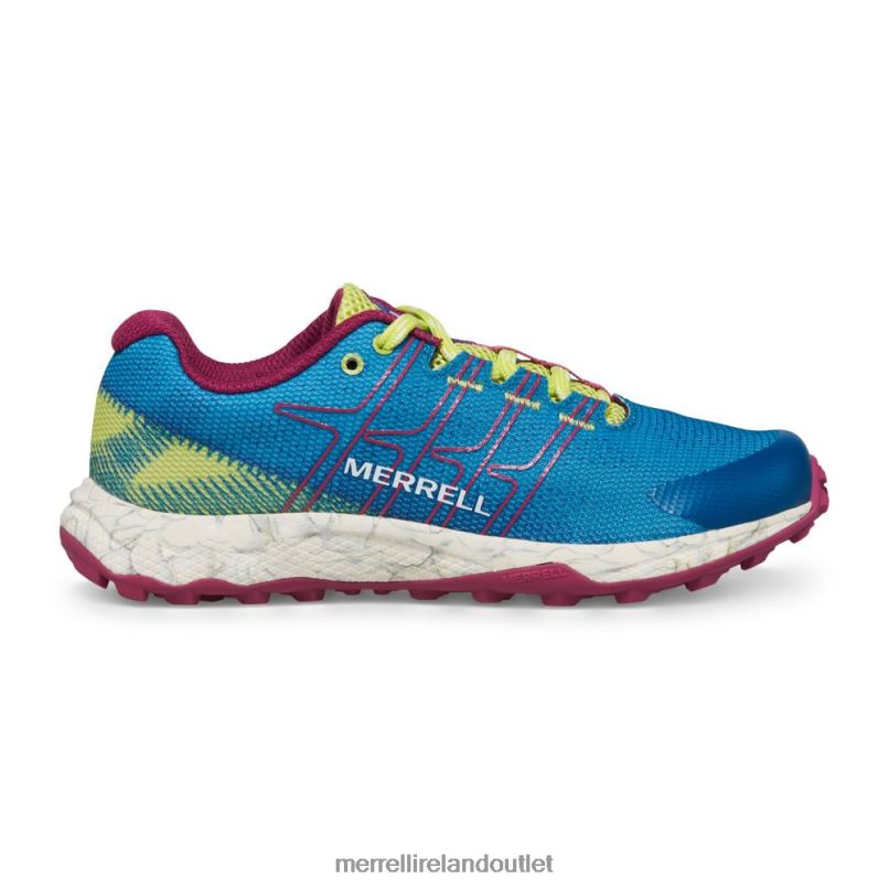 Merrell Moab Flight Low (MK167107) Kids LTPDN1438 Shoes Teal/Lime/Fuchsia
