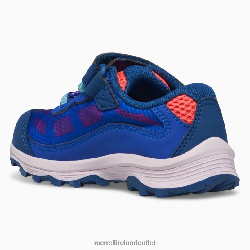 Merrell Moab Speed Low A/C Jr. Waterproof Sneaker (ML167123) Kids LTPDN1369 Shoes Blue/Berry/Turquoise
