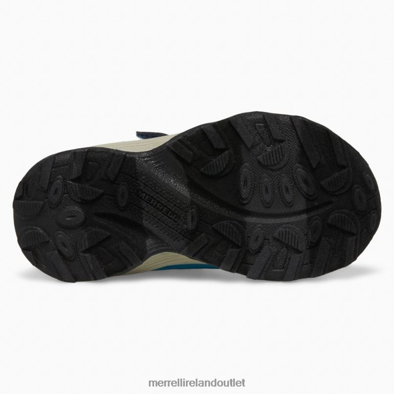 Merrell Moab Speed Low A/C Jr. Waterproof Sneaker (ML267122) Kids LTPDN1368 Shoes Navy/Hi Viz