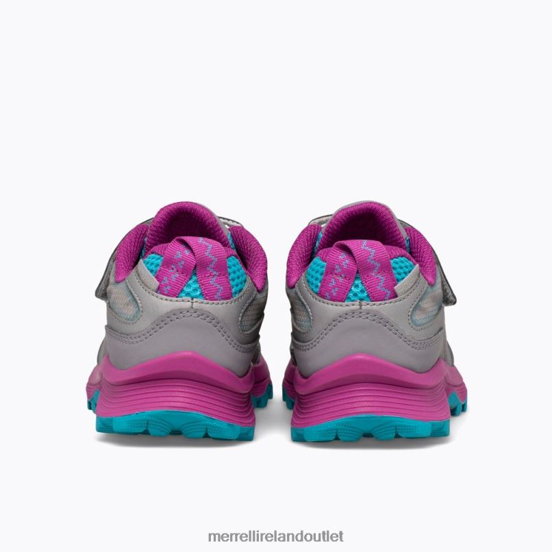 Merrell Moab Speed Low A/C Waterproof (MK165211) Kids LTPDN1362 Shoes Grey/Silver/Turquoise
