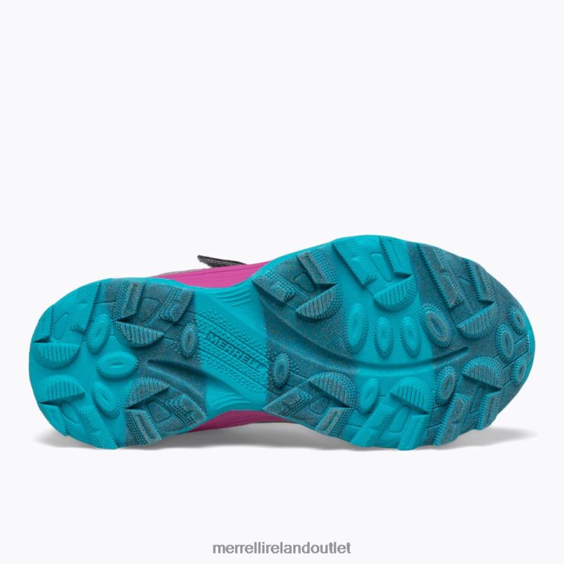 Merrell Moab Speed Low A/C Waterproof (MK165211) Kids LTPDN1362 Shoes Grey/Silver/Turquoise