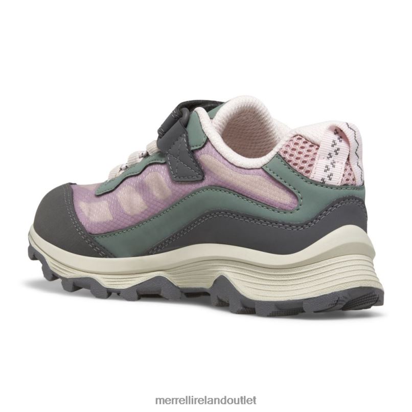 Merrell Moab Speed Low A/C Waterproof (MK167235) Kids LTPDN1361 Shoes Dusty Pink/Olive