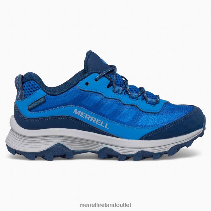 Merrell Moab Speed Low Waterproof (MK265940) Kids LTPDN1374 Shoes Blue