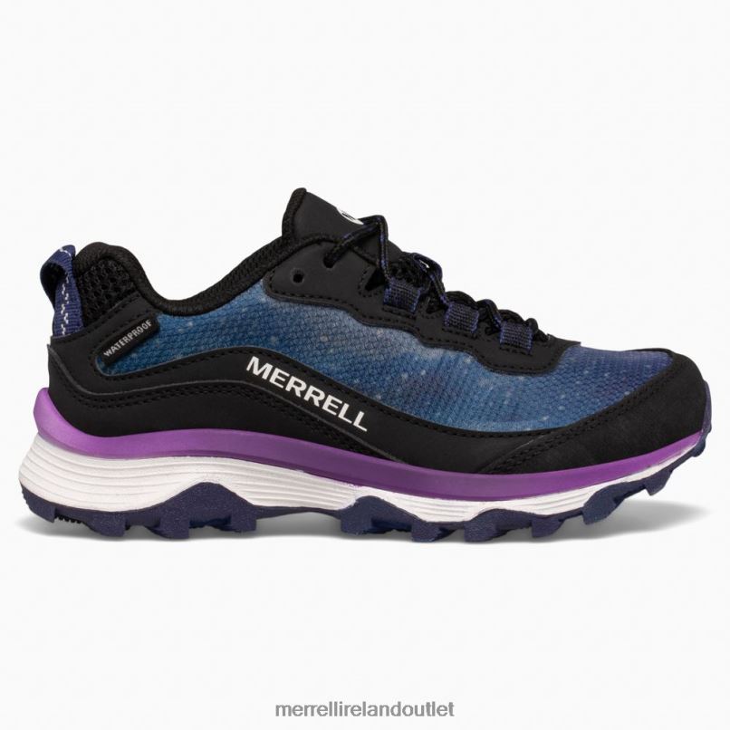 Merrell Moab Speed Low Waterproof (MK266283) Kids LTPDN1375 Shoes Galactic