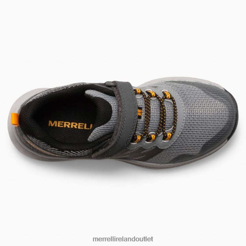 Merrell Nova 3 Sneaker (MK266785) Kids LTPDN1356 Shoes Grey/Orange
