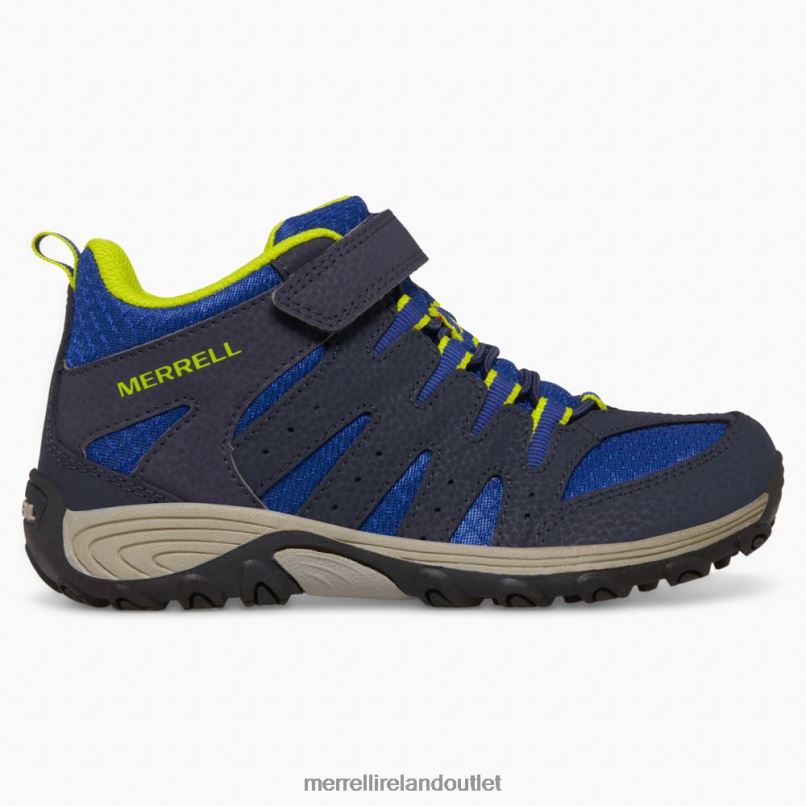 Merrell Outback Mid 2 Boot (MK265609) Kids LTPDN1453 Shoes Navy/Lime