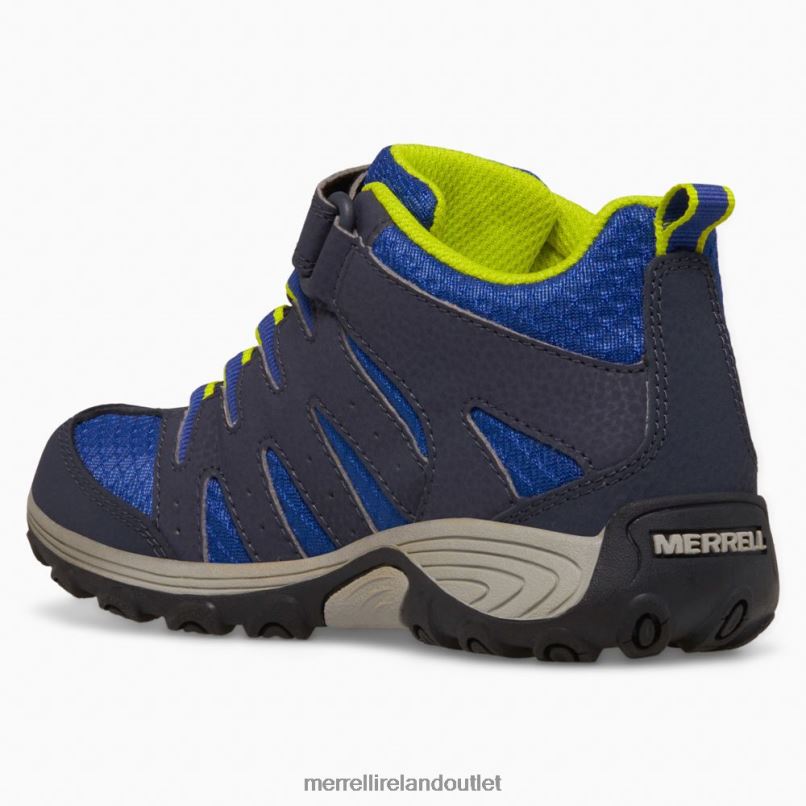 Merrell Outback Mid 2 Boot (MK265609) Kids LTPDN1453 Shoes Navy/Lime