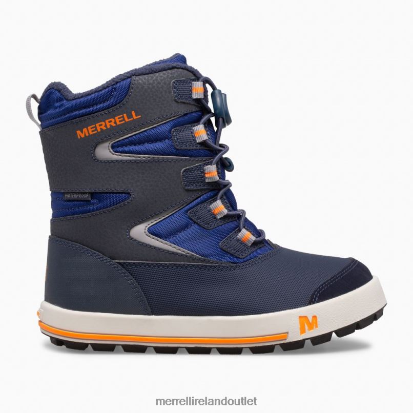 Merrell Snow Bank 3.0 Boot (MK265184K) Kids LTPDN1482 Shoes Navy/Cobalt/Orange