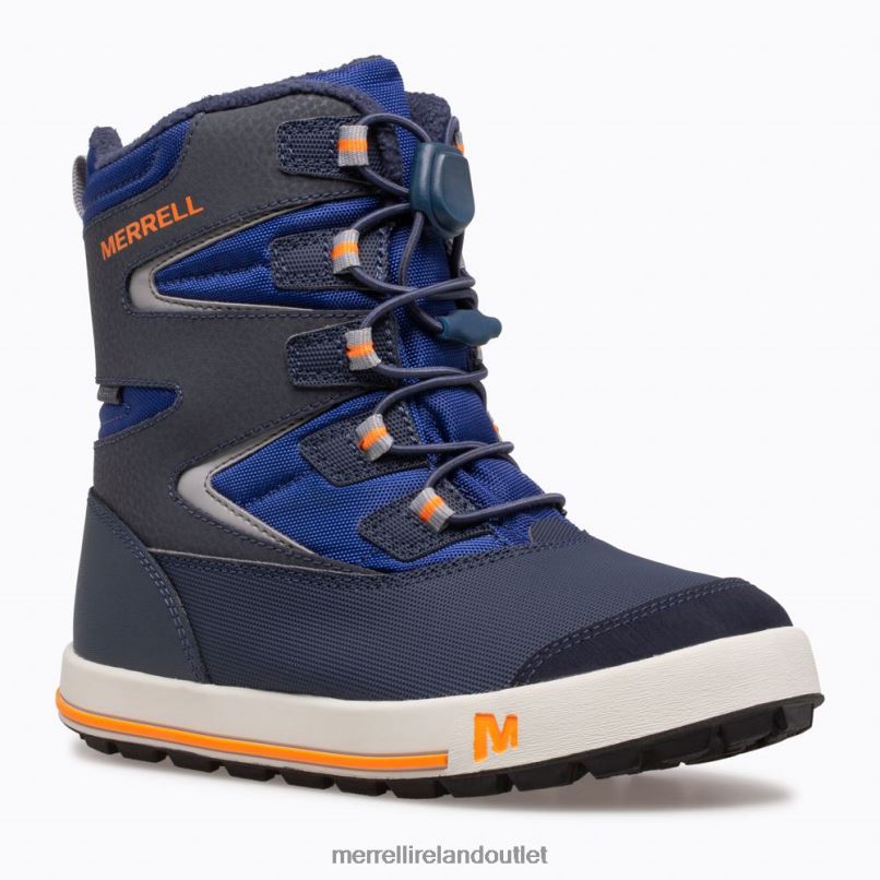 Merrell Snow Bank 3.0 Boot (MK265184K) Kids LTPDN1482 Shoes Navy/Cobalt/Orange