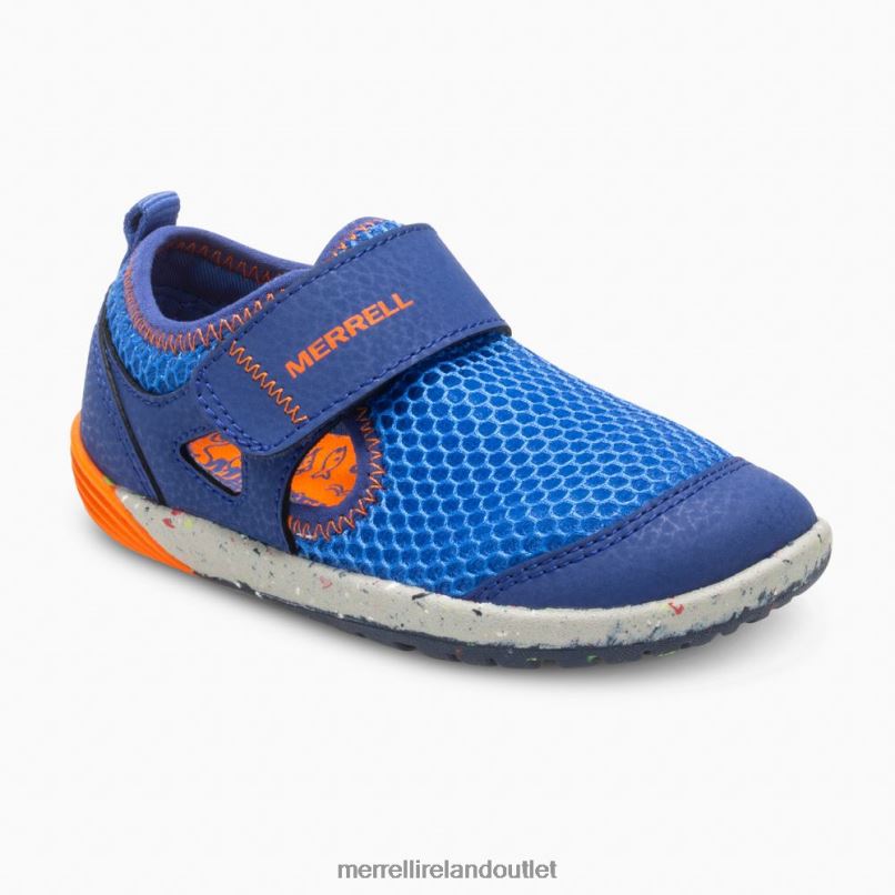 Merrell Bare Steps H2O Sneaker (ML260875) Kids LTPDN1396 Shoes Blue/Orange