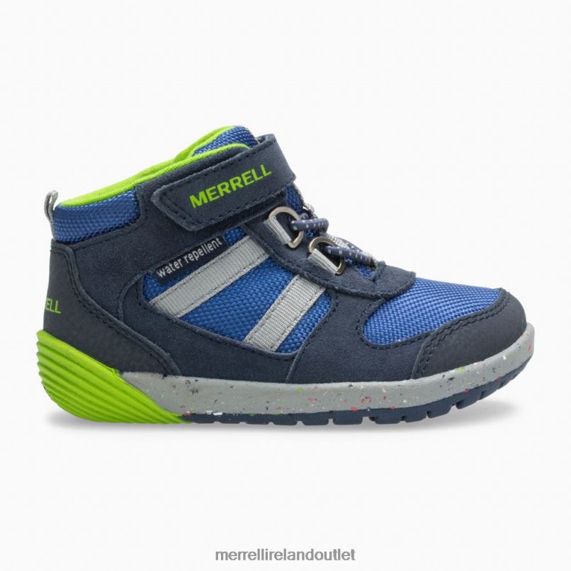 Merrell Bare Steps Ridge Jr Hiker (ML262608) Kids LTPDN1459 Shoes Navy/Green