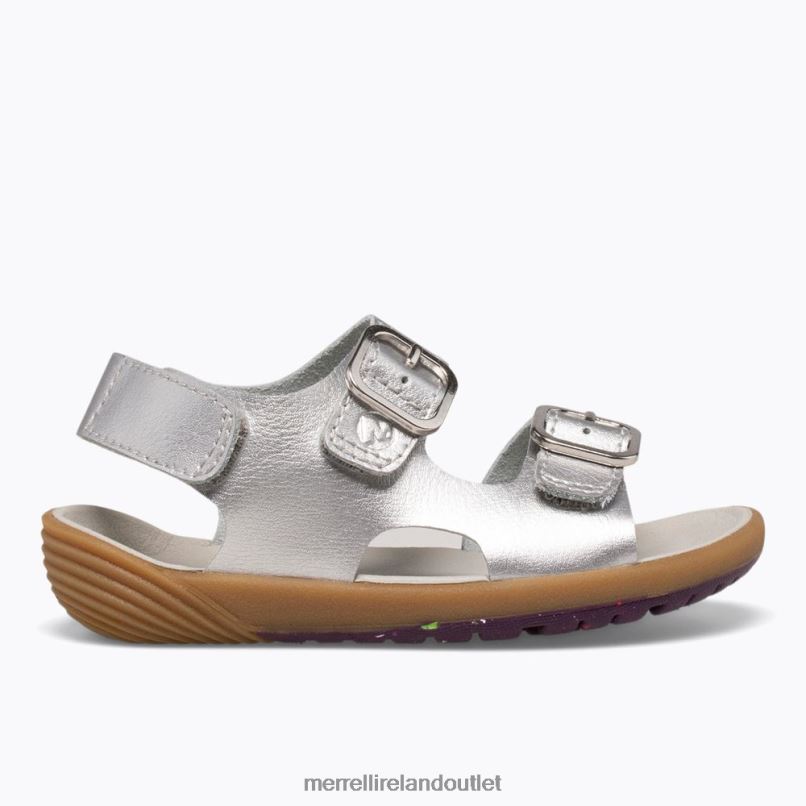 Merrell Bare Steps Sandal (ML161231) Kids LTPDN1402 Shoes Silver