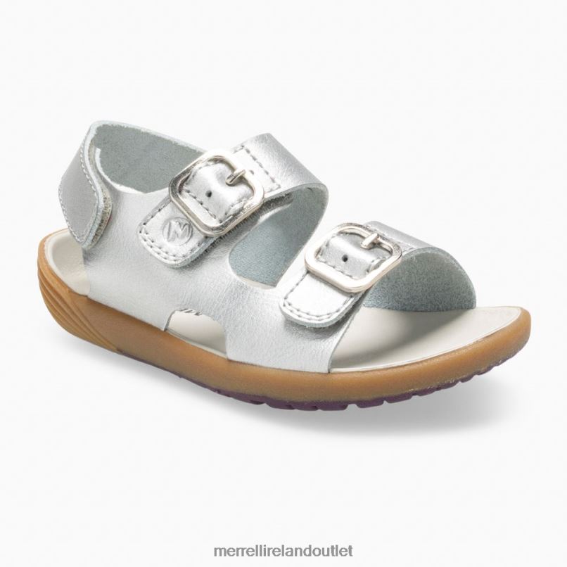 Merrell Bare Steps Sandal (ML161231) Kids LTPDN1402 Shoes Silver
