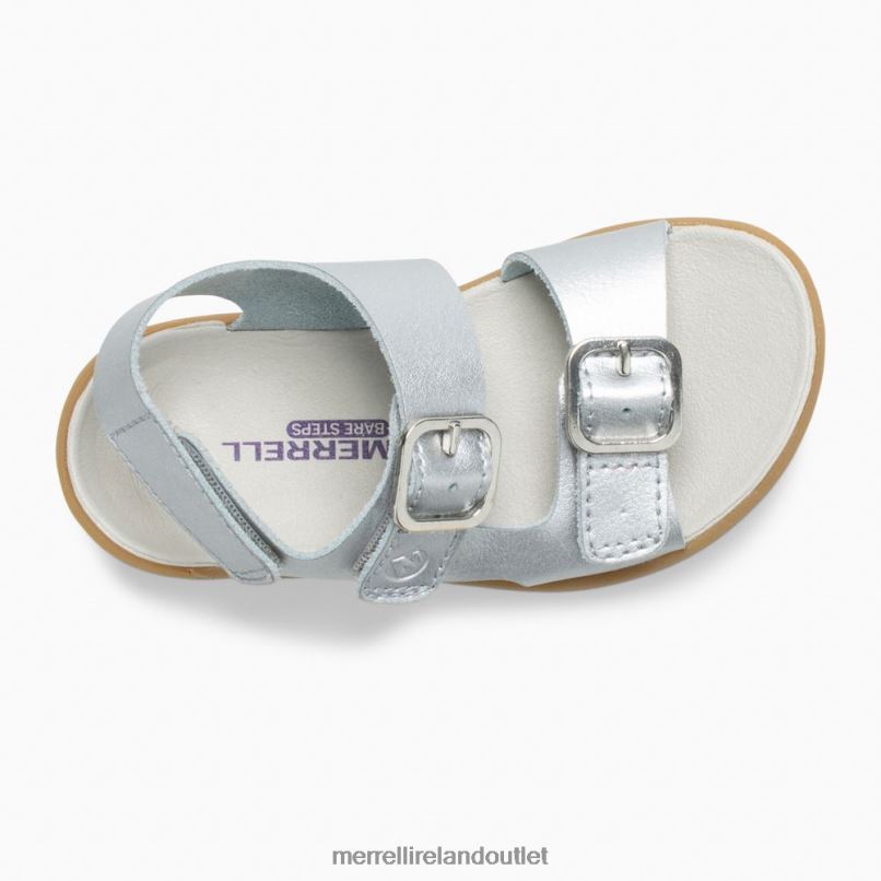 Merrell Bare Steps Sandal (ML161231) Kids LTPDN1402 Shoes Silver
