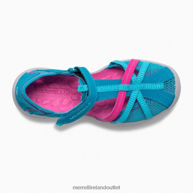 Merrell Dragonfly Sandal (MK164456) Kids LTPDN1487 Shoes Turquoise