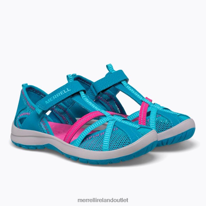 Merrell Dragonfly Sandal (MK164456) Kids LTPDN1487 Shoes Turquoise