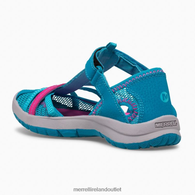 Merrell Dragonfly Sandal (MK164456) Kids LTPDN1487 Shoes Turquoise