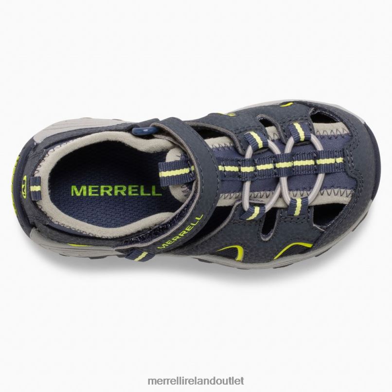 Merrell Hydro H2O Hiker Jr Sandal (ML265932) Kids LTPDN1406 Shoes Navy/Lime