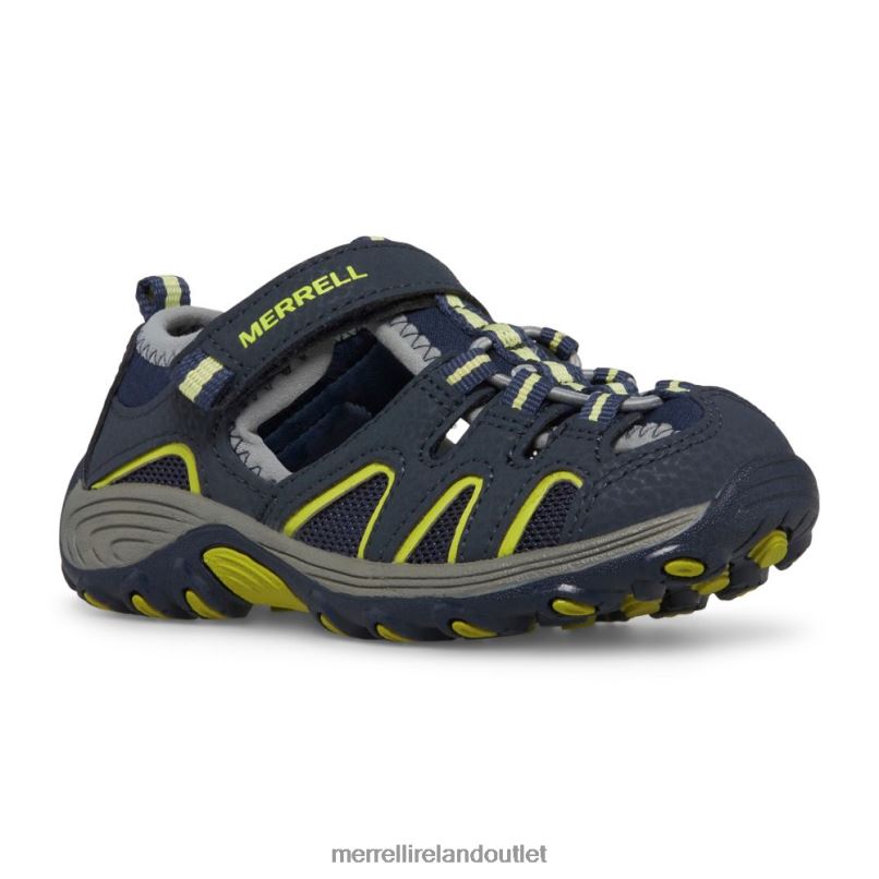 Merrell Hydro H2O Hiker Sandal (MC54859) Kids LTPDN1500 Shoes Navy/Lime