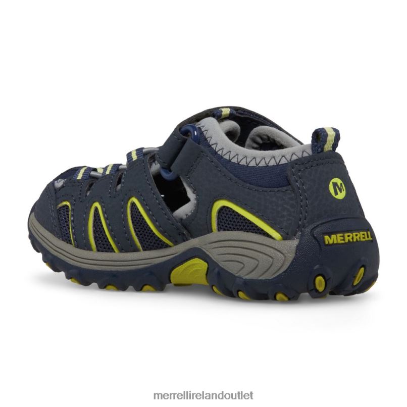 Merrell Hydro H2O Hiker Sandal (MC54859) Kids LTPDN1500 Shoes Navy/Lime