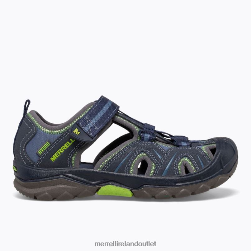 Merrell Hydro Sandal (MC53375) Kids LTPDN1408 Shoes Navy / Green