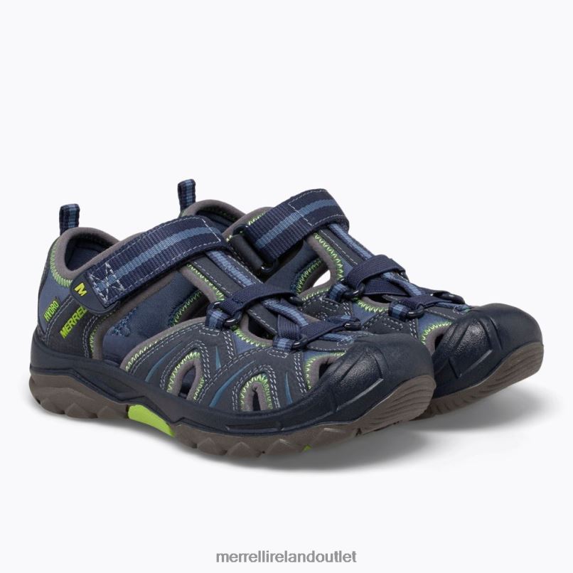 Merrell Hydro Sandal (MC53375) Kids LTPDN1408 Shoes Navy / Green