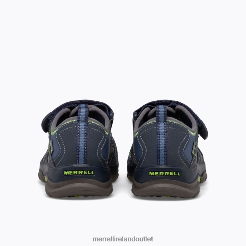 Merrell Hydro Sandal (MC53375) Kids LTPDN1408 Shoes Navy / Green